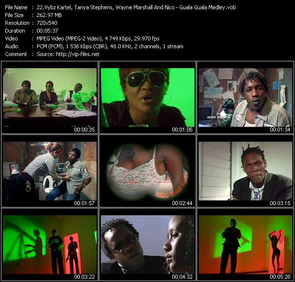 Vybz Kartel, Tanya Stephens, Wayne Marshall And Nico video ”Guala Guala Medley” from dvd ”Island Sounds Vol.2”