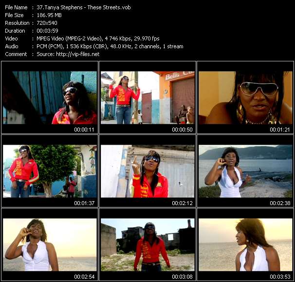 Tanya Stephens video ”These Streets” from dvd ”Island Sounds Vol.2”