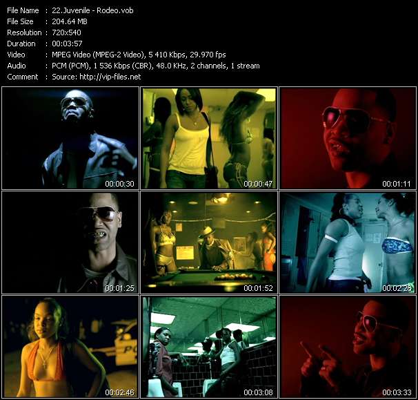 Juvenile video ”Rodeo” from dvd ”Hot Video March 2006”