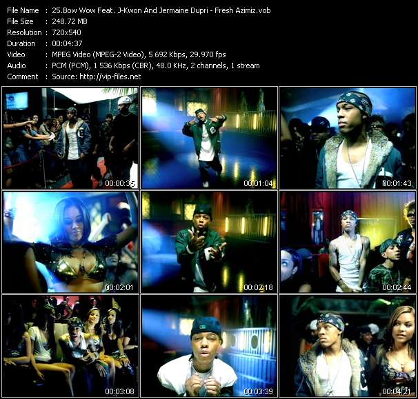 Bow Wow Feat. J-Kwon And Jermaine Dupri video ”Fresh Azimiz” from dvd ”Hot Video March 2006”