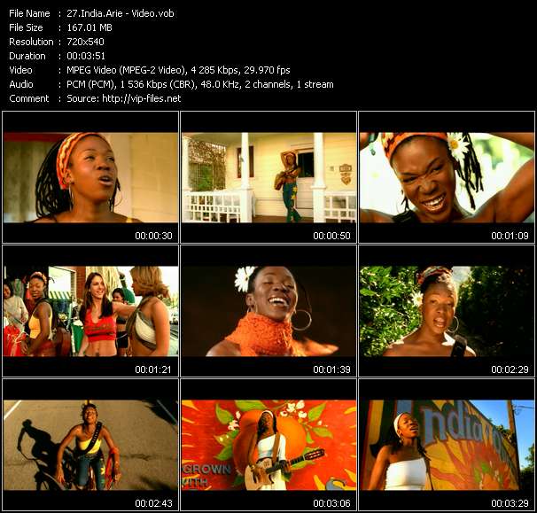 India.Arie video ”Video” from dvd ”Hot Video April 2001”