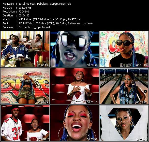 Lil' Mo Feat. Fabolous video ”Superwoman” from dvd ”Hot Video April 2001”