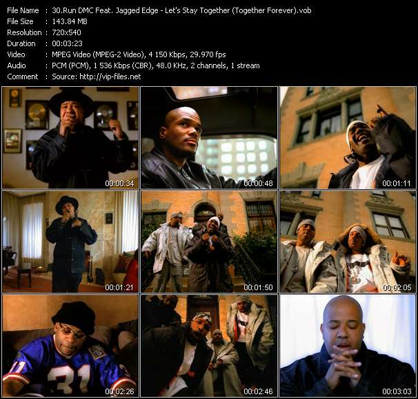 Run DMC Feat. Jagged Edge video ”Let's Stay Together (Together Forever)” from dvd ”Hot Video April 2001”