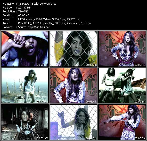 M.I.A. video ”Bucky Done Gun” from dvd ”Hot Video April 2006”