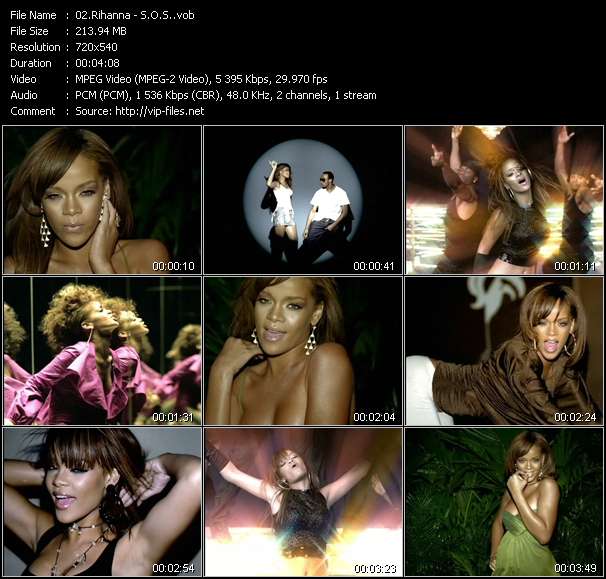 Rihanna video ”S.O.S.” from dvd ”Hot Video May 2006”