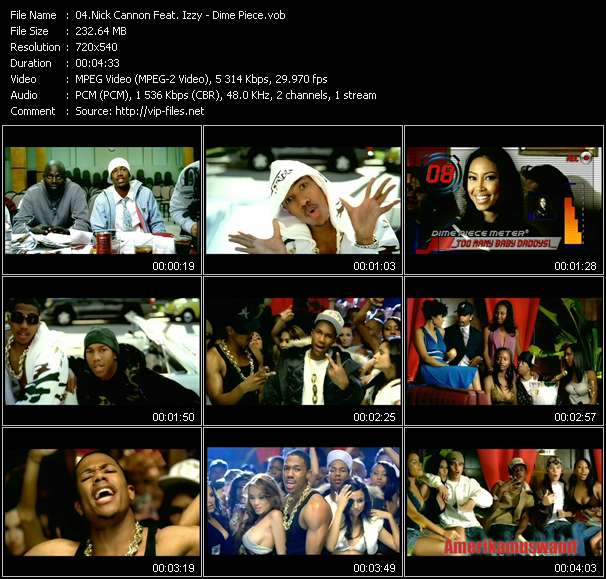 Nick Cannon Feat. Izzy video ”Dime Piece” from dvd ”Hot Video May 2006”