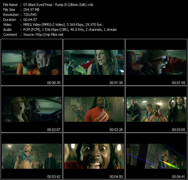 Black Eyed Peas video ”Pump It (Ultimix Edit)” from dvd ”Hot Video May 2006”