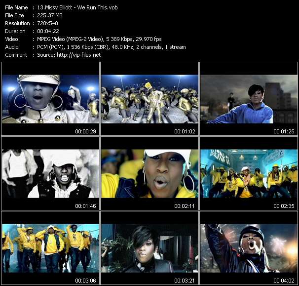 Missy Elliott video ”We Run This” from dvd ”Hot Video May 2006”