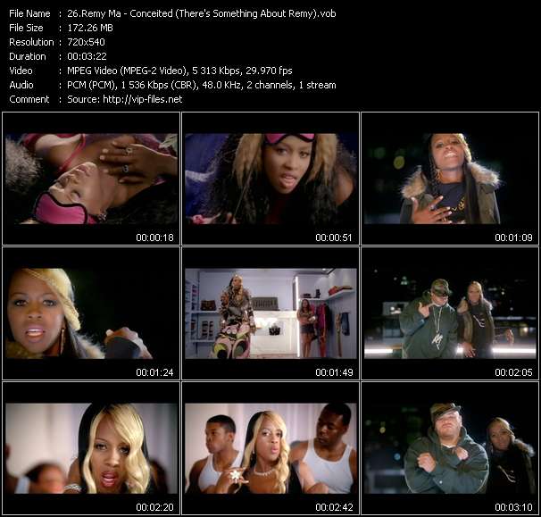 Remy Ma video ”Conceited (There's Something About Remy)” from dvd ”Hot Video May 2006”