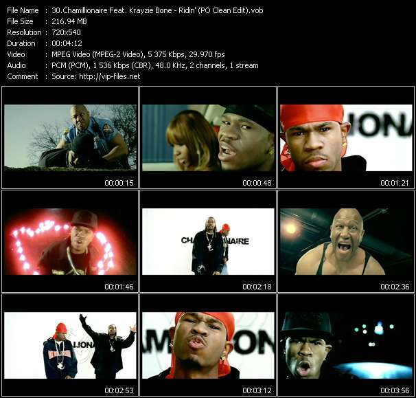 Chamillionaire Feat. Krayzie Bone video ”Ridin' (PO Clean Edit)” from dvd ”Hot Video May 2006”