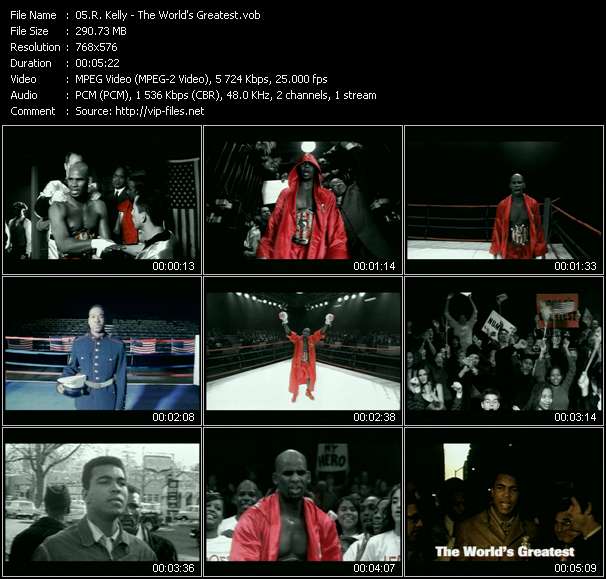 R. Kelly video ”The World's Greatest” from dvd ”UK Chart Video February 2002”