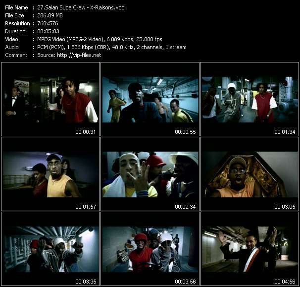 Saian Supa Crew video ”X-Raisons” from dvd ”UK Chart Video February 2002”