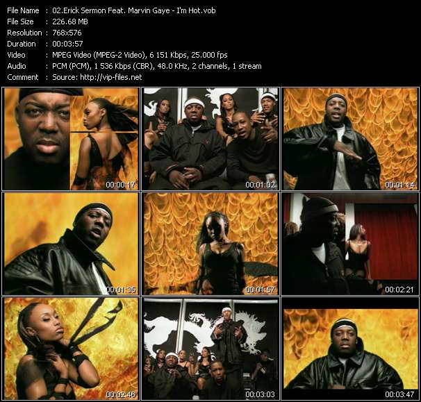 Erick Sermon Feat. Marvin Gaye video ”I'm Hot” from dvd ”UK Chart Video March 2002”