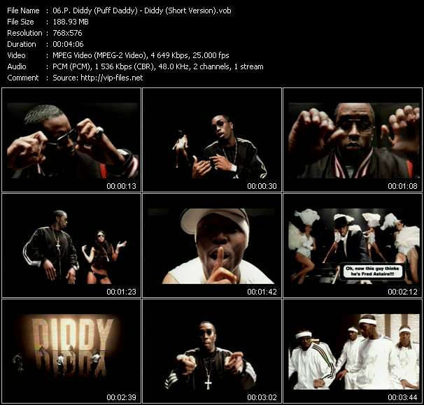 P. Diddy (Puff Daddy) video ”Diddy (Short Version)” from dvd ”UK Chart Video March 2002”