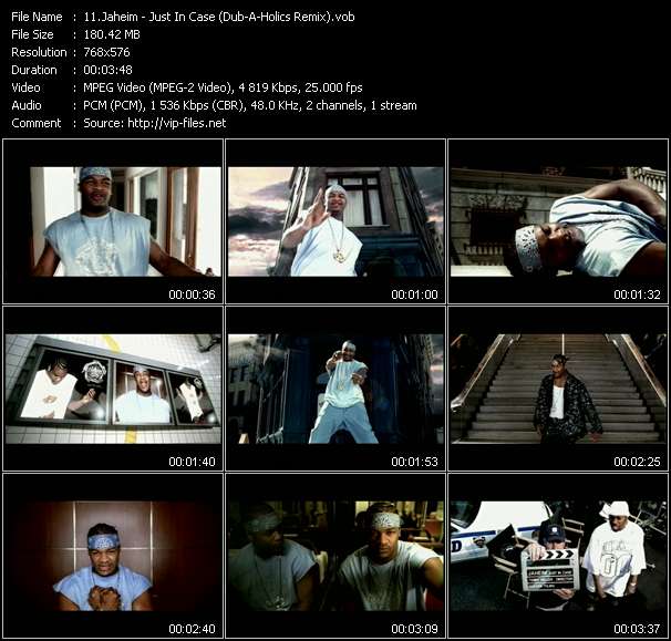 Jaheim video ”Just In Case (Dub-A-Holics Remix)” from dvd ”UK Chart Video March 2002”