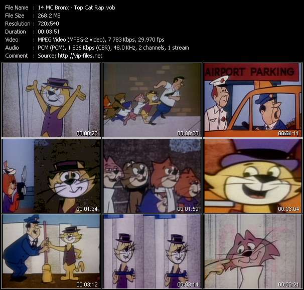 Mc Bronx video ”Top Cat Rap” from dvd ”Rock America Dance February 1989”