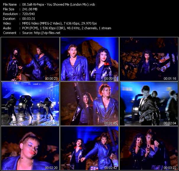 Salt-N-Pepa video ”You Showed Me (London Mix)” from dvd ”Rock America Dance February 1992”