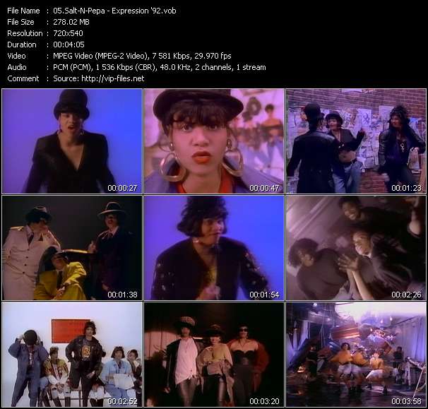 Salt-N-Pepa video ”Expression '92” from dvd ”Rock America Dance June 1992”