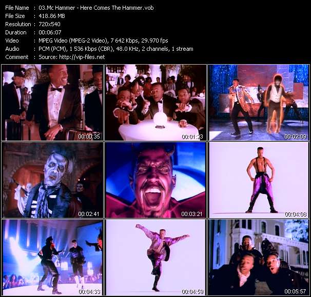 Mc Hammer video ”Here Comes The Hammer” from dvd ”Rock America Mainstream March 1991”