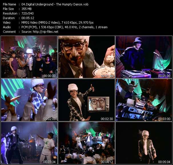 Digital Underground video ”The Humpty Dance” from dvd ”Rock America Urban January 1990”