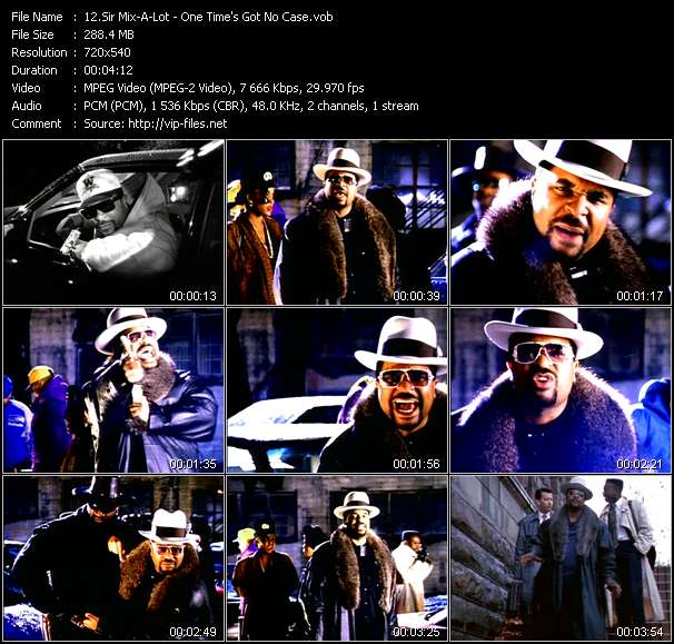 Sir Mix-A-Lot video ”One Time's Got No Case” from dvd ”Rock America Urban January 1992”