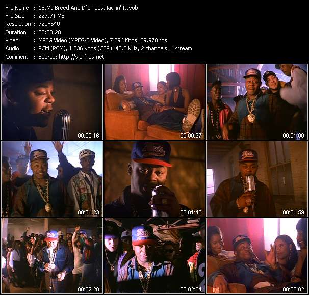 Mc Breed And Dfc video ”Just Kickin' It” from dvd ”Rock America Urban January 1992”