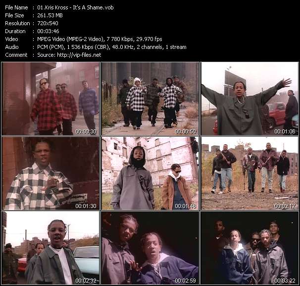 Kris Kross video ”It's A Shame” from dvd ”Rock America Urban January 1993”