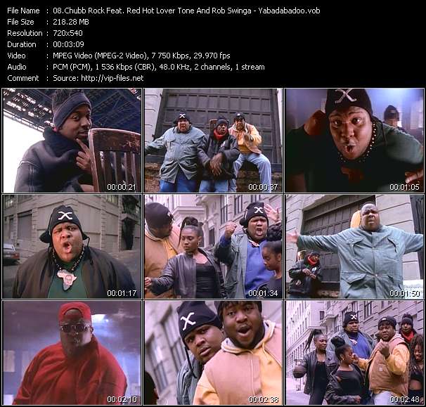 Chubb Rock Feat. Red Hot Lover Tone And Rob Swinga video ”Yabadabadoo” from dvd ”Rock America Urban January 1993”