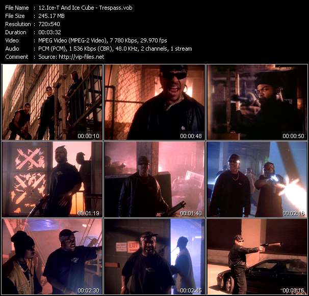 Ice-T And Ice Cube video ”Trespass” from dvd ”Rock America Urban February 1993”