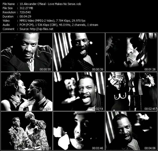 Alexander O'Neal video ”Love Makes No Sense” from dvd ”Rock America Urban March 1993”