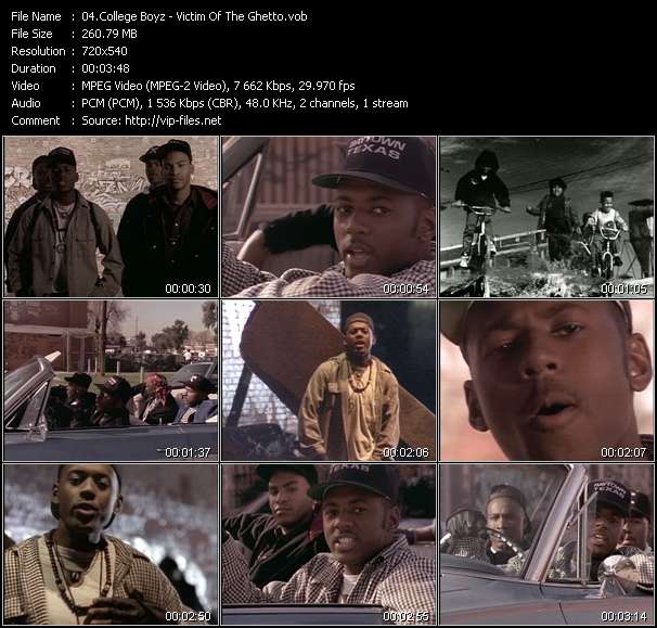 College Boyz video ”Victim Of The Ghetto” from dvd ”Rock America Urban April 1992”