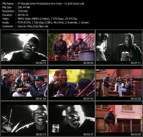 Boogie Down Productions (Krs-One) video ”13 And Good” from dvd ”Rock America Urban May 1992”