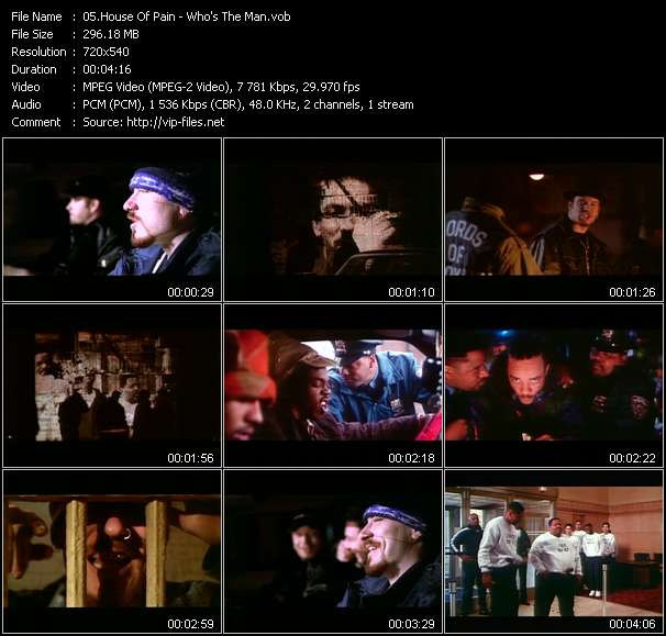 House Of Pain video ”Who's The Man?” from dvd ”Rock America Urban May 1993”