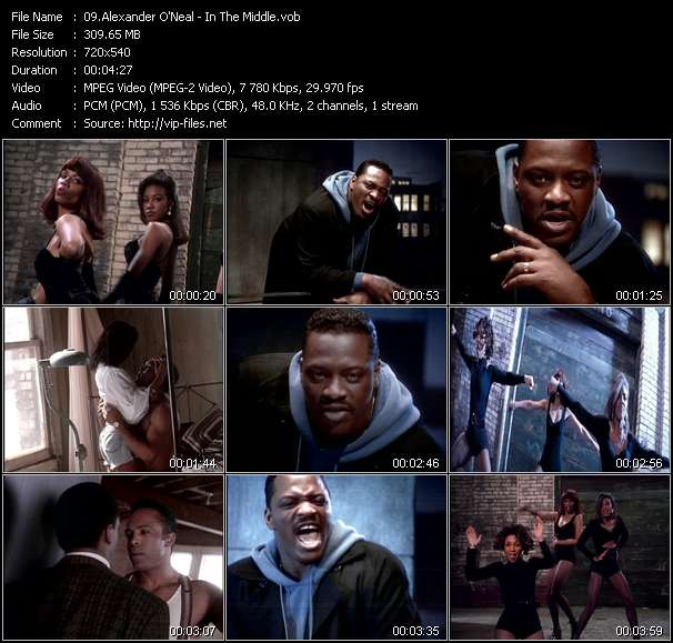 Alexander O'Neal video ”In The Middle” from dvd ”Rock America Urban May 1993”