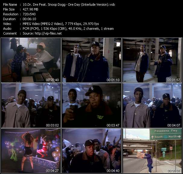 Dr. Dre Feat. Snoop Dogg video ”Dre Day (Interlude Version)” from dvd ”Rock America Urban May 1993”