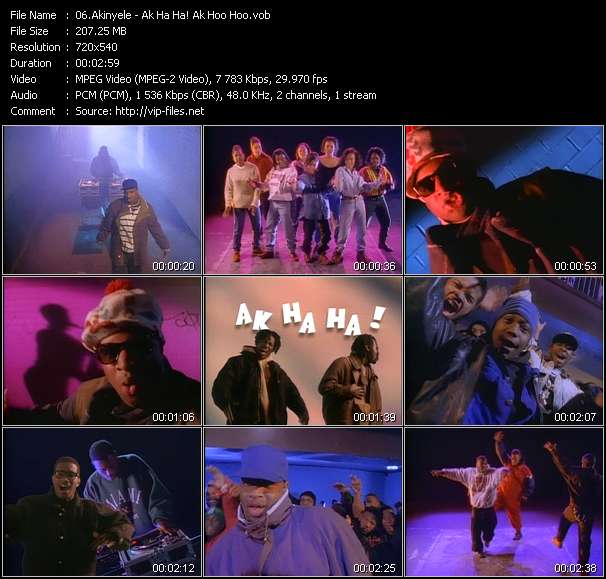 Akinyele video ”Ak Ha Ha! Ak Hoo Hoo?” from dvd ”Rock America Urban June 1993”