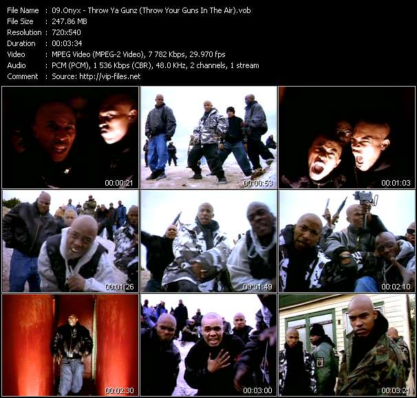 Onyx video ”Throw Ya Gunz (Throw Your Guns In The Air)” from dvd ”Rock America Urban June 1993”