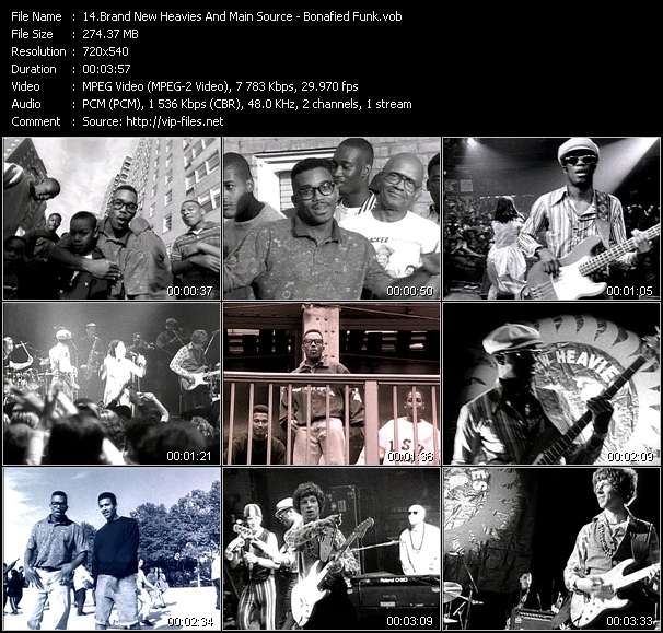 Brand New Heavies And Main Source video ”Bonafied Funk” from dvd ”Rock America Urban December 1992”