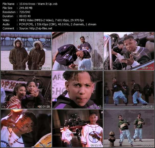 Kris Kross video ”Warm It Up” from dvd ”Telegenics Number 112B. Urban. July 1992”