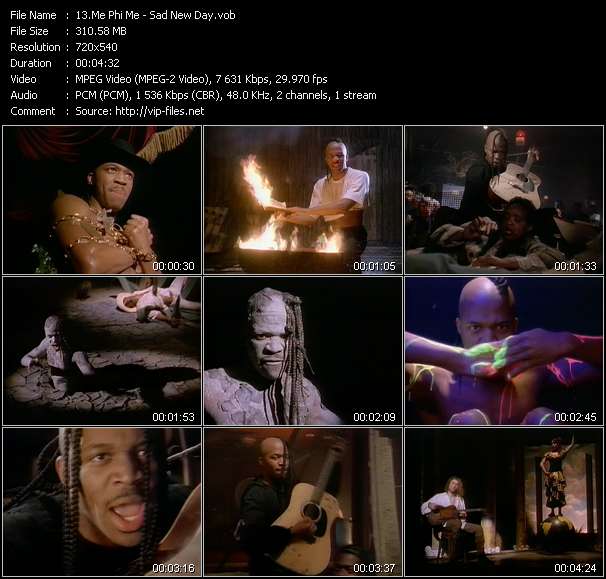 Me Phi Me video ”Sad New Day” from dvd ”Telegenics Number 112B. Urban. July 1992”