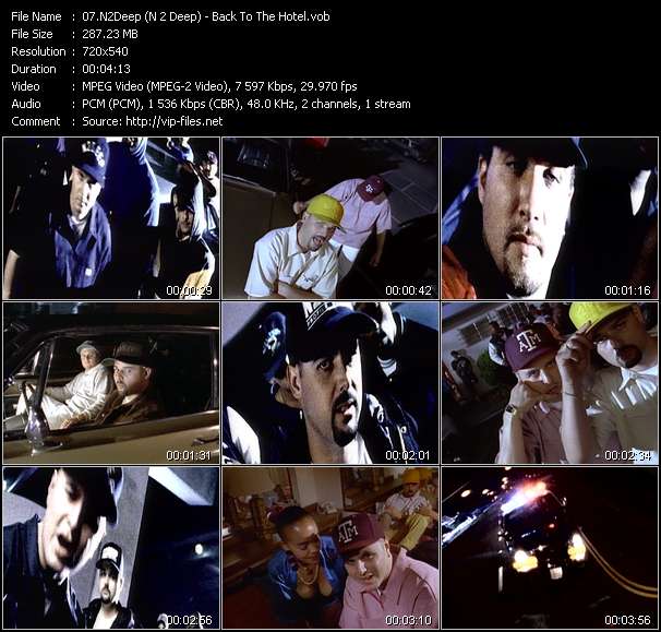 N2Deep (N 2 Deep) video ”Back To The Hotel” from dvd ”Telegenics Number 116C. Top 40. November 1992”