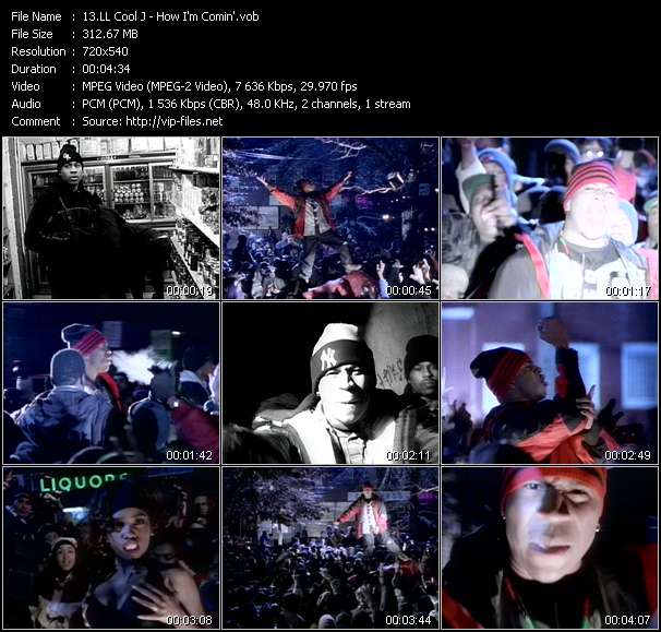 LL Cool J video ”How I'm Comin'” from dvd ”Telegenics Number 121B. Urban. April 1993”