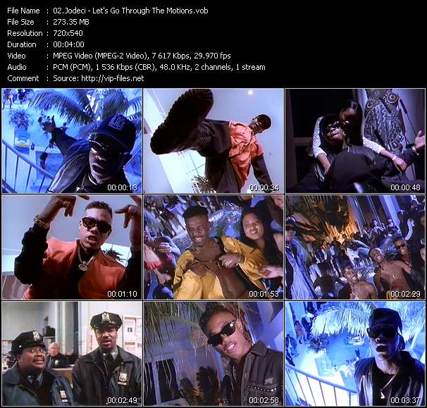 Jodeci video ”Let's Go Through The Motions (From "Who's The Man?")” from dvd ”Telegenics Number 123B. Urban. June 1993”