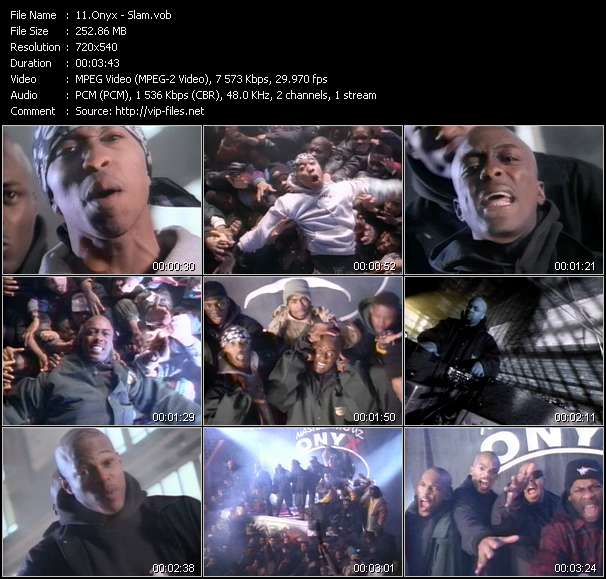 Onyx video ”Slam” from dvd ”Telegenics Number 124B. Urban. July 1993”