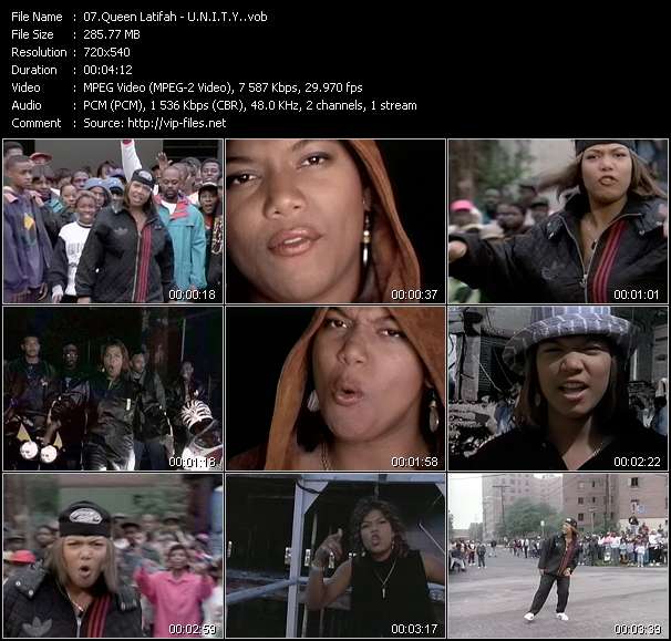 Queen Latifah video ”U.N.I.T.Y.” from dvd ”Telegenics Number 128B. Urban. November 1993”