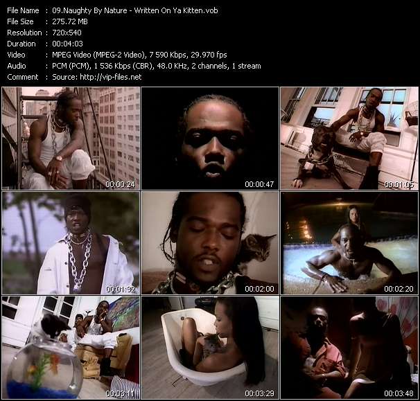 Naughty By Nature video ”Written On Ya Kitten” from dvd ”Telegenics Number 128B. Urban. November 1993”