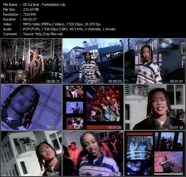 Da Brat video ”Funkdafied” from dvd ”Telegenics Number 137B. Urban. August 1994”