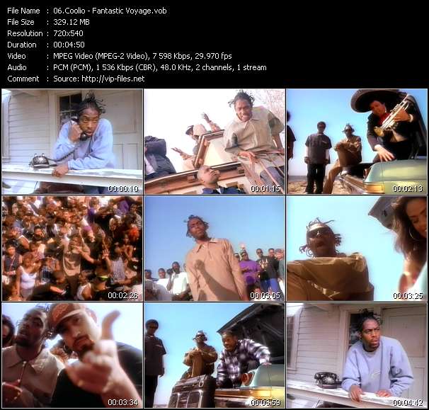 Coolio video ”Fantastic Voyage” from dvd ”Telegenics Number 137B. Urban. August 1994”