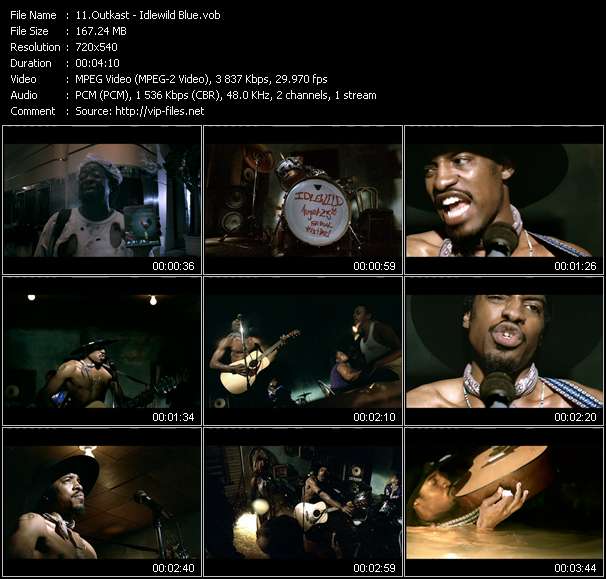 Outkast video ”Idlewild Blue” from dvd ”Top Hits USA Video VH-47 October 2006”