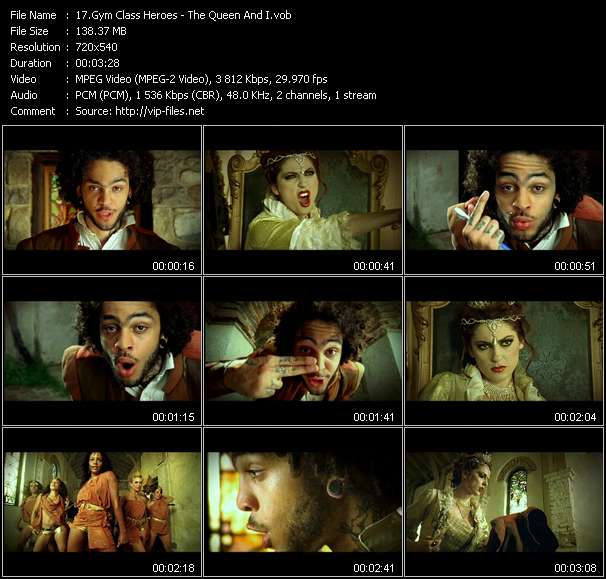 Gym Class Heroes video ”The Queen And I” from dvd ”Top Hits USA Video VH-49 December 2006”